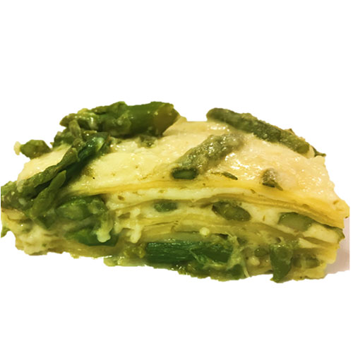 Lasagne mit grünem Spargel