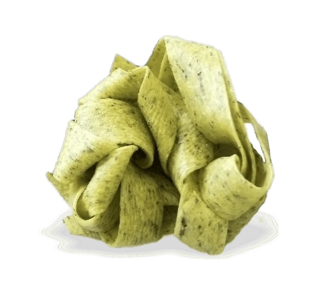 Pappardelle-Schnittlauch Pappardelle, Bandnudel, mit Schnittlauch im Teig
